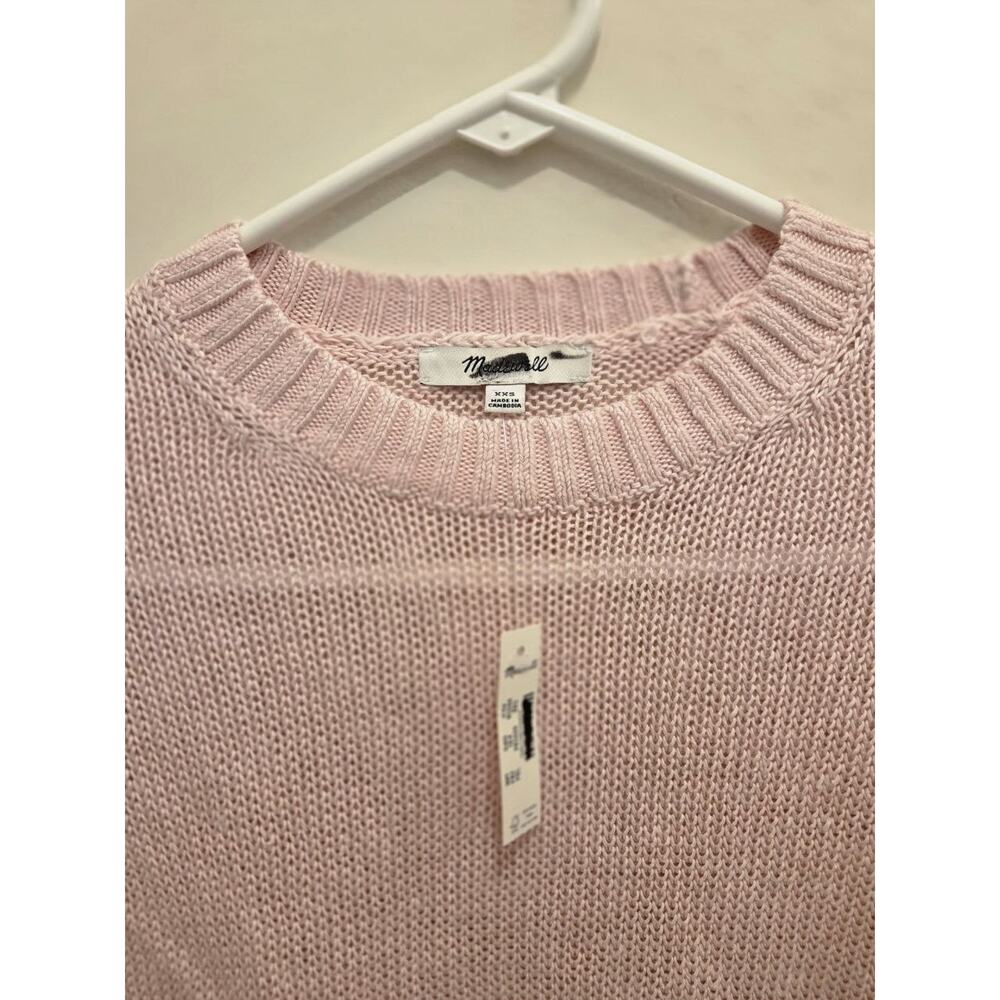 Madewell Pink Sweater NWT Size XXS - Brand New with Tags - Picture 3 of 6